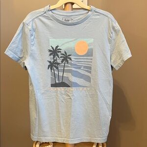 ⭐️⭐️PICK 5 / $20 Bixby Nomad Blue Graphic T-Shirt Palm Tree Design Medium 8-10